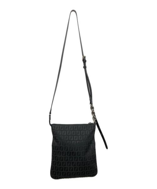 FENDI（フェンディ）FENDI (フェンディ) ズッキーノ柄 ショルダーバッグ ブラックの古着・服飾アイテム