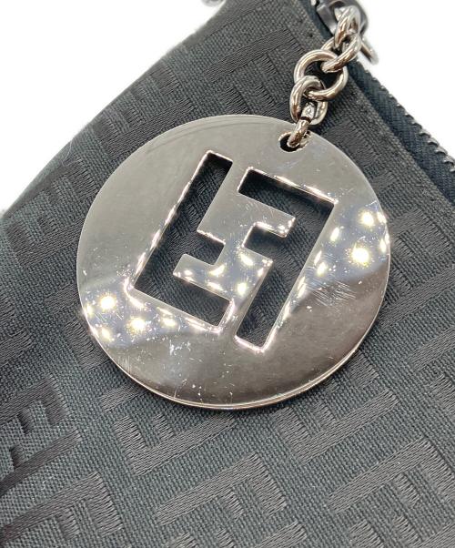 FENDI（フェンディ）FENDI (フェンディ) ズッキーノ柄 ショルダーバッグ ブラックの古着・服飾アイテム