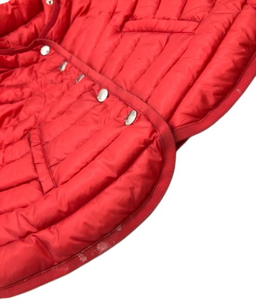MONCLER（モンクレール）MONCLER (モンクレール) ダウンポンチョ レッド サイズ:SIZE 2の古着・服飾アイテム