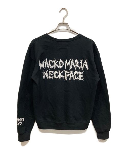 WACKO MARIA（ワコマリア）WACKO MARIA (ワコマリア) NECK FACE (ネック・フェイス) クルーネックスウェット ブラック サイズ:Mの古着・服飾アイテム