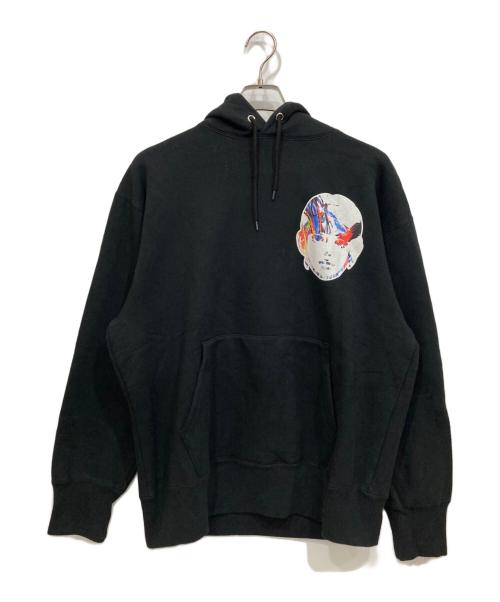 ON AIR（オン エアー）ON AIR (オン エアー) GOLDWOOD ARTWORKS KYNE (キネ) プルオーバーパーカー ブラック サイズ:Lの古着・服飾アイテム