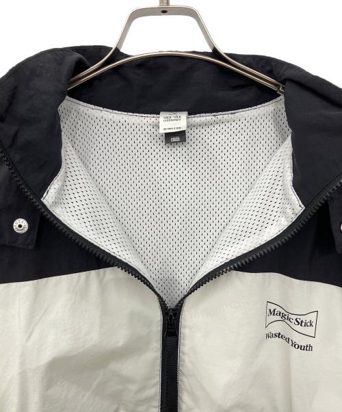 WASTED YOUTH（ウェイステッドユース）WASTED YOUTH (ウェイステッドユース) MAGIC STICK (マジックスティック) TRACK JACKET ホワイト×ブラック サイズ:Mの古着・服飾アイテム