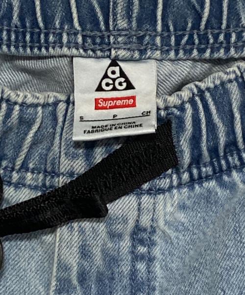 SUPREME（シュプリーム）SUPREME (シュプリーム) NIKE ACG (ナイキエーシージー) Belted Denim Pant ブルー サイズ:Sの古着・服飾アイテム