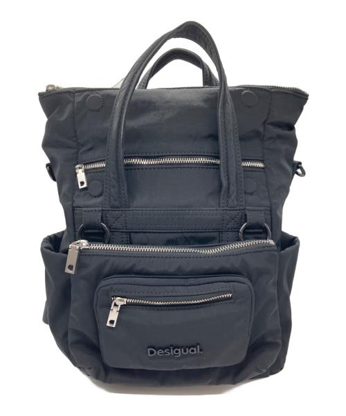 Desigual（デシグアル）Desigual (デシグアル) Voyager マルチポジション ミドルバックパック ブラック サイズ:下記参照の古着・服飾アイテム