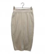 MaxMara LEISUREマックスマーラレジャー）の古着「フロントジップスカート」｜ホワイト