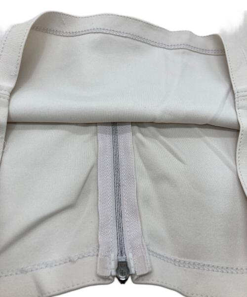 MaxMara LEISURE（マックスマーラレジャー）MaxMara LEISURE (マックスマーラレジャー) フロントジップスカート ホワイト サイズ:Sの古着・服飾アイテム