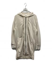 MaxMara LEISURE（マックスマーラレジャー）の古着「ジャージーフードコート」｜ベージュ