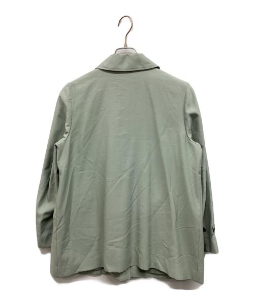 L'EQUIPE（レキップ）L'EQUIPE (レキップ) グログランステンカラーコート ライトグリーン サイズ:38 未使用品の古着・服飾アイテム