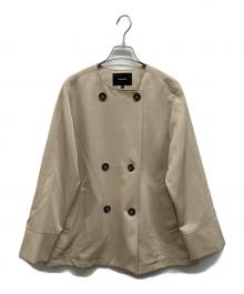 LAUTRE AMONT（ロートレアモン）の古着「防シワノーカラージャケット」｜ベージュ