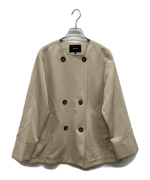 LAUTRE AMONT（ロートレアモン）LAUTRE AMONT (ロートレアモン) 防シワノーカラージャケット ベージュ サイズ:38の古着・服飾アイテム