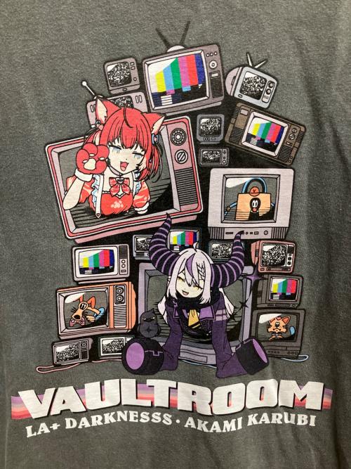 VAULTROOM（ボルトルーム）VAULTROOM (ボルトルーム) COVER (カバー) 赤見かるび (アカミカルビ) VR × LAPKARU TEE  ブラック サイズ:SIZE XLの古着・服飾アイテム