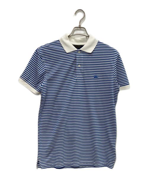 BROOKS BROTHERS（ブルックスブラザーズ）BROOKS BROTHERS (ブルックスブラザーズ) ポロシャツ ホワイト×ブルー サイズ:Sの古着・服飾アイテム