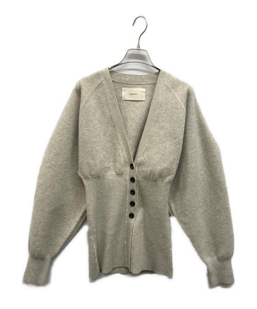 TODAYFUL（トゥデイフル）TODAYFUL (トゥデイフル) Waistshape Knit Cardigan グレー サイズ:Freeの古着・服飾アイテム