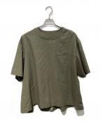 sacaiサカイ）の古着「ウール混 オーバーサイズシャツ　21SS　21-02552Ｍ」｜オリーブ