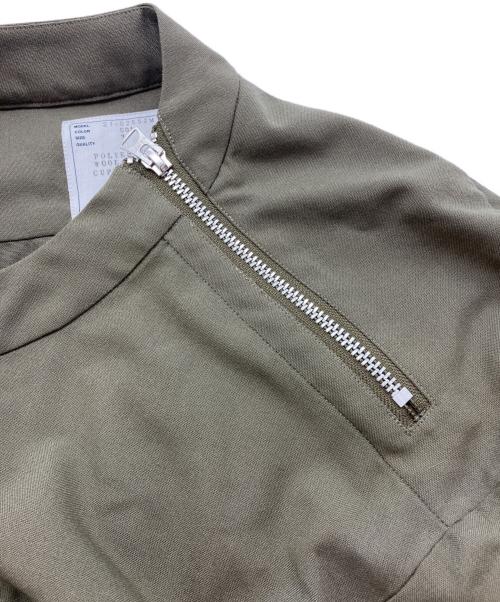 sacai（サカイ）sacai (サカイ) ウール混 オーバーサイズシャツ　21SS　21-02552Ｍ オリーブ サイズ:3の古着・服飾アイテム