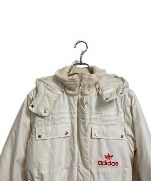 adidas（アディダス）adidas (アディダス) 中綿コート　ロングコート ホワイト サイズ:Mの古着・服飾アイテム