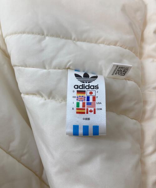 adidas（アディダス）adidas (アディダス) 中綿コート　ロングコート ホワイト サイズ:Mの古着・服飾アイテム
