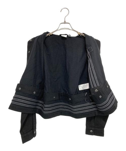 adidas（アディダス）adidas (アディダス) アディブレイク デニム 2-In-1 トラックトップ ブラック サイズ:Sの古着・服飾アイテム