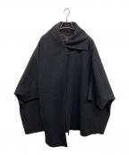 STUNNING LUREスタニングルアー）の古着「ストールポンチョコート」｜ブラック