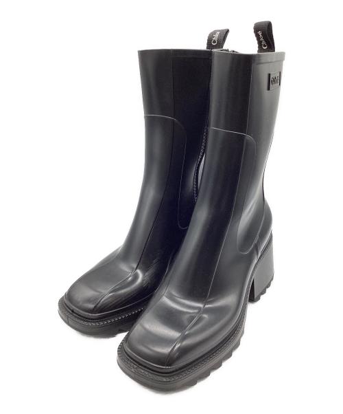 Chloe（クロエ）Chloe (クロエ) レインブーツ ブラック サイズ:SIZE 40の古着・服飾アイテム