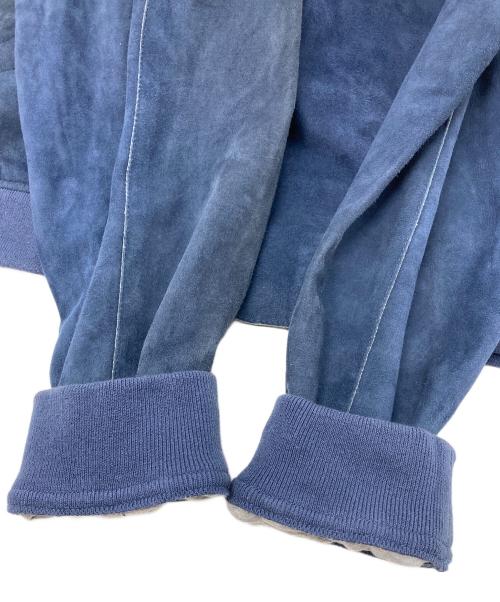 HERNO（ヘルノ）HERNO (ヘルノ) ボンディングゴートスエードジップアップブルゾン　レザージャケット　アウター　イタリア製　ヤギ革 ネイビー サイズ:50の古着・服飾アイテム