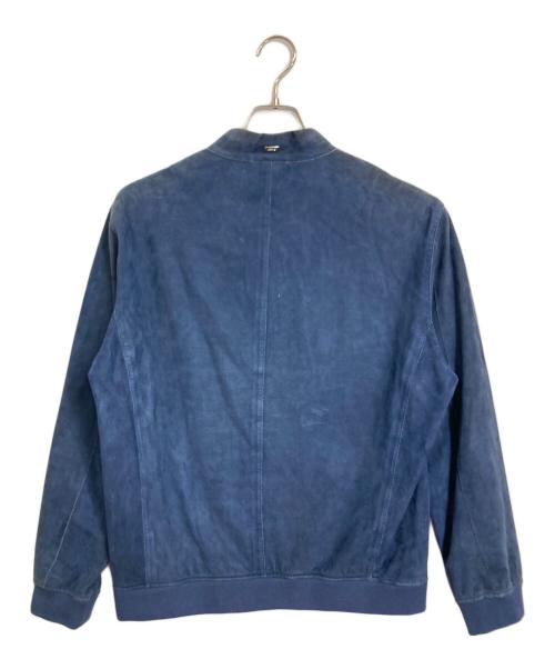 HERNO（ヘルノ）HERNO (ヘルノ) ボンディングゴートスエードジップアップブルゾン　レザージャケット　アウター　イタリア製　ヤギ革 ネイビー サイズ:50の古着・服飾アイテム