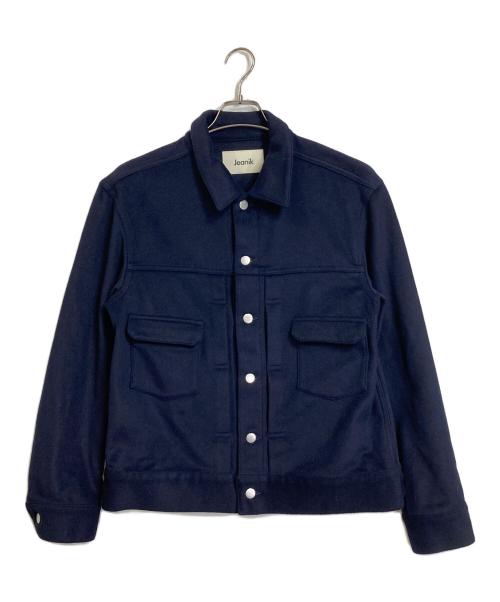 Jeanik（ジーニック）Jeanik (ジーニック) ウールカシミア ジャケット 2rdタイプ　日本製 ネイビー サイズ:Lの古着・服飾アイテム