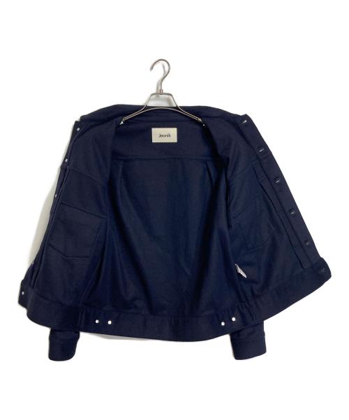 Jeanik（ジーニック）Jeanik (ジーニック) ウールカシミア ジャケット 2rdタイプ　日本製 ネイビー サイズ:Lの古着・服飾アイテム