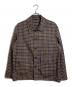 Gabo Napoli（ガボナポリ）の古着「ウールチェックジャケット　シャツジャケット　」｜ブラウン×ブルー