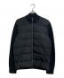 HERNO（ヘルノ）の古着「ポリエステル×5ゲージウールハイブリッドダウンニットブルゾン」｜ブラック