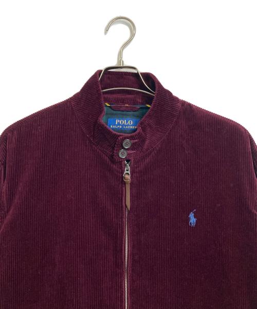 POLO RALPH LAUREN（ポロ・ラルフローレン）POLO RALPH LAUREN (ポロ・ラルフローレン) コーデュロイブルゾン コーデュロイスイングトップ ボルドー サイズ:Lの古着・服飾アイテム