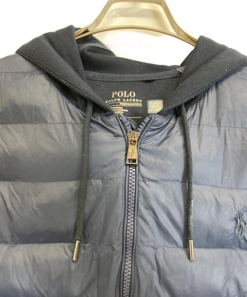 POLO RALPH LAUREN（ポロ・ラルフローレン）POLO RALPH LAUREN (ポロ・ラルフローレン) 中綿フーデッドジャケット ネイビー サイズ:Lの古着・服飾アイテム
