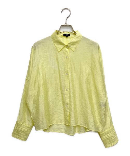 PLST（プラステ）PLST (プラステ) シアークロップドシャツ イエロー サイズ:XSの古着・服飾アイテム