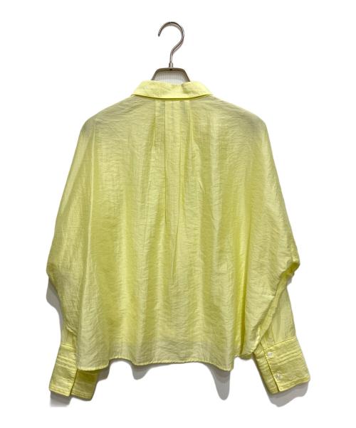 PLST（プラステ）PLST (プラステ) シアークロップドシャツ イエロー サイズ:XSの古着・服飾アイテム