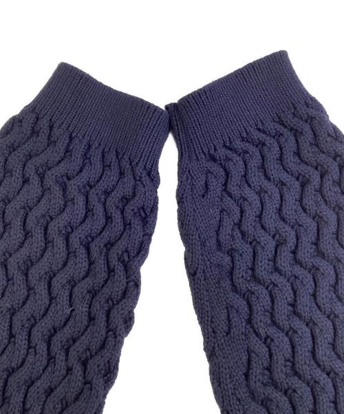 theory（セオリー）theory (セオリー) Rounded Cotton Cable Cardigan ネイビー サイズ:Sの古着・服飾アイテム