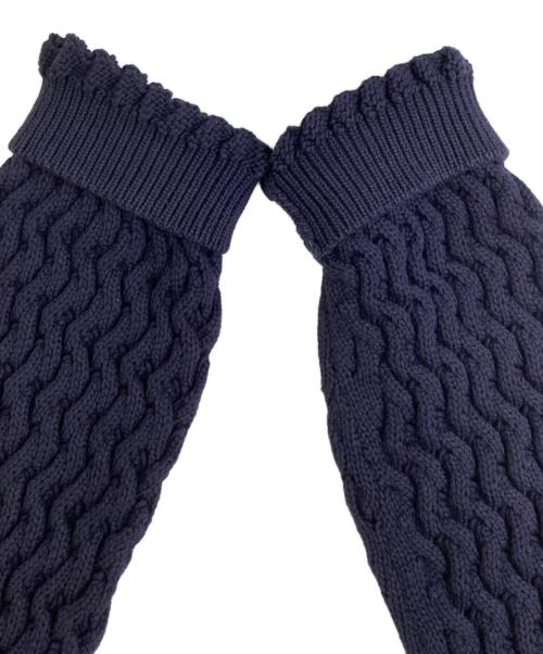 theory（セオリー）theory (セオリー) Rounded Cotton Cable Cardigan ネイビー サイズ:Sの古着・服飾アイテム