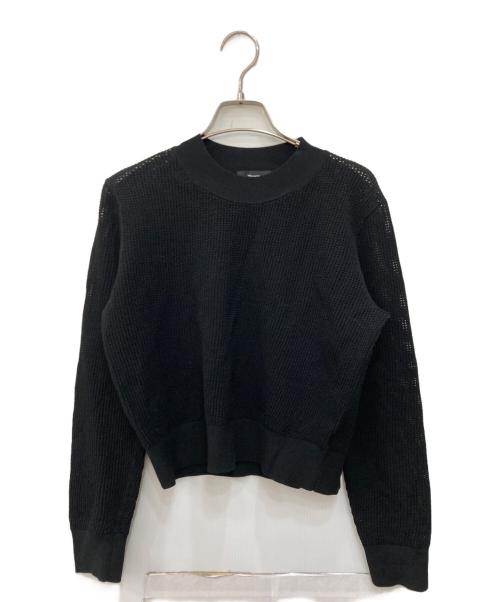theory（セオリー）theory (セオリー) WOOSTER CREPE KNIT POINTELLE PO ブラック サイズ:Sの古着・服飾アイテム
