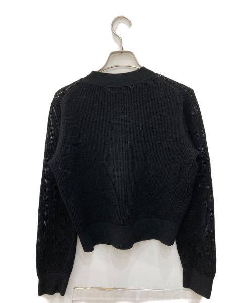 theory（セオリー）theory (セオリー) WOOSTER CREPE KNIT POINTELLE PO ブラック サイズ:Sの古着・服飾アイテム