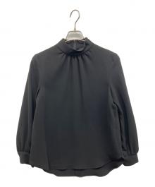 theory（セオリー）の古着「Classic Crepe Stand Collar Vol TP」｜ブラック