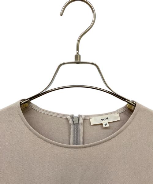 YORI（ヨリ）YORI (ヨリ) ティアードロングブラウス ベージュ サイズ:38の古着・服飾アイテム