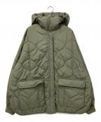 CALUXキャラクス）の古着「QUILTED リバーシブル中綿ジャケット」｜グリーン