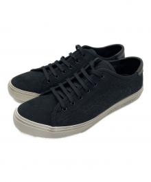 Saint Laurent Paris（サンローランパリ）の古着「サイドロゴキャンバススニーカー」｜ブラック