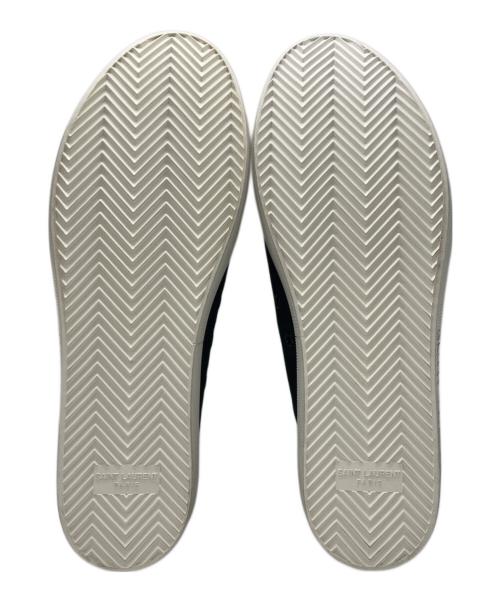 Saint Laurent Paris（サンローランパリ）Saint Laurent Paris (サンローランパリ) サイドロゴキャンバススニーカー ブラック サイズ:43の古着・服飾アイテム