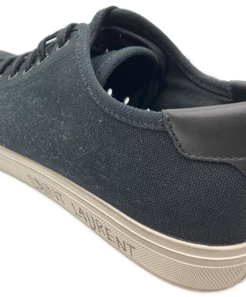 Saint Laurent Paris（サンローランパリ）Saint Laurent Paris (サンローランパリ) サイドロゴキャンバススニーカー ブラック サイズ:43の古着・服飾アイテム