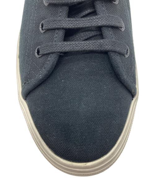 Saint Laurent Paris（サンローランパリ）Saint Laurent Paris (サンローランパリ) サイドロゴキャンバススニーカー ブラック サイズ:43の古着・服飾アイテム