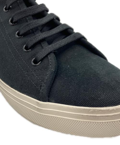 Saint Laurent Paris（サンローランパリ）Saint Laurent Paris (サンローランパリ) サイドロゴキャンバススニーカー ブラック サイズ:43の古着・服飾アイテム