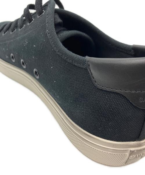 Saint Laurent Paris（サンローランパリ）Saint Laurent Paris (サンローランパリ) サイドロゴキャンバススニーカー ブラック サイズ:43の古着・服飾アイテム