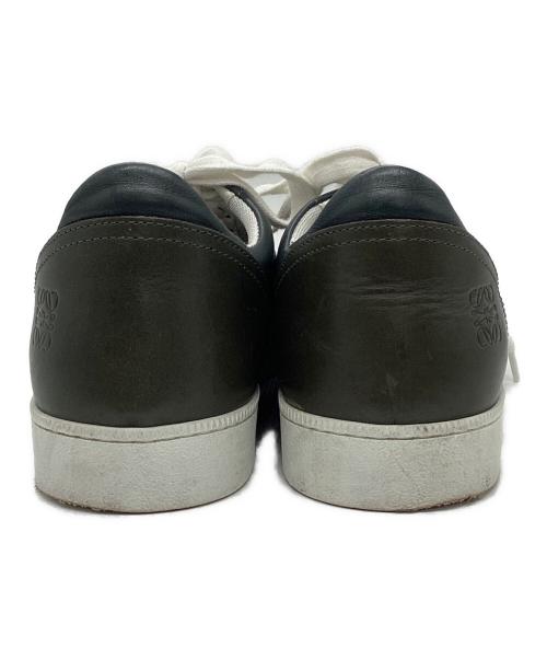 LOEWE（ロエベ）LOEWE (ロエベ) アナグラムレザーローカットスニーカー グリーン サイズ:40の古着・服飾アイテム
