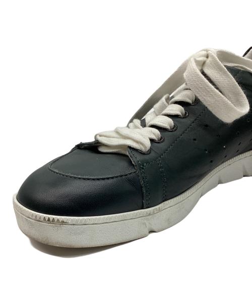 LOEWE（ロエベ）LOEWE (ロエベ) アナグラムレザーローカットスニーカー グリーン サイズ:40の古着・服飾アイテム