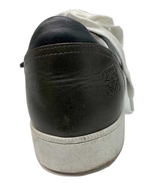 LOEWE（ロエベ）LOEWE (ロエベ) アナグラムレザーローカットスニーカー グリーン サイズ:40の古着・服飾アイテム